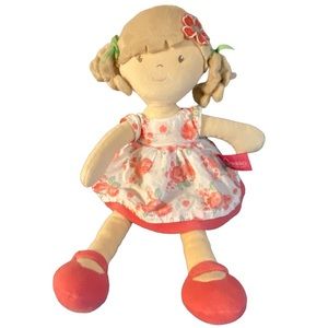 Bonnika Scarlet Pink Floral Dress 15” Soft Plush Empathy Rag Doll 6204-2 Bon43